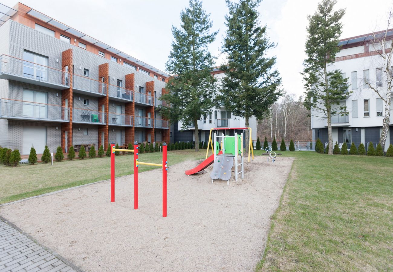 outside, building, Bałtycka, playground