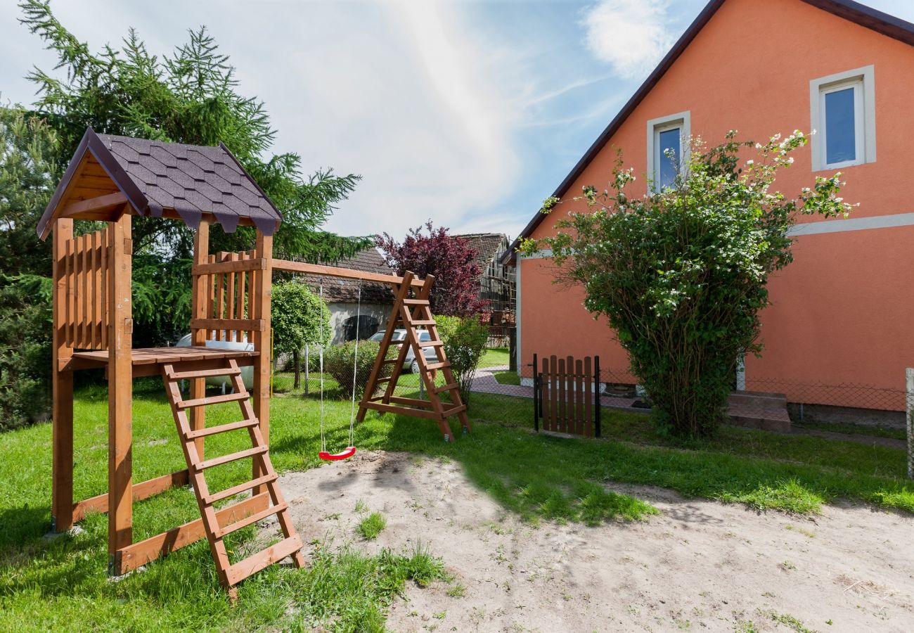 holiday house, Viking, island Wolin, rent, outside, garden, playground, vacation