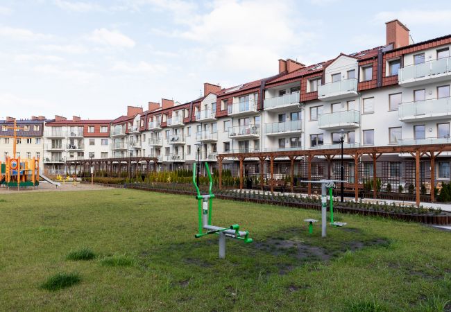 exterior, apartment building, apartment building exterior, staying place, rent, garden, playground