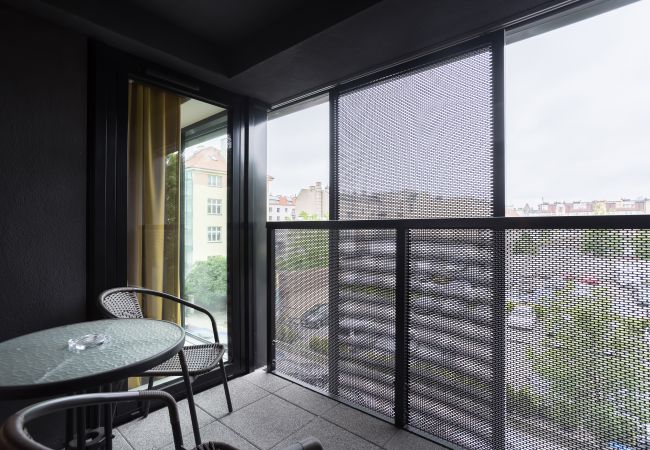 balcony, chairs, table, view, view from balcony, apartment, exterior, rent