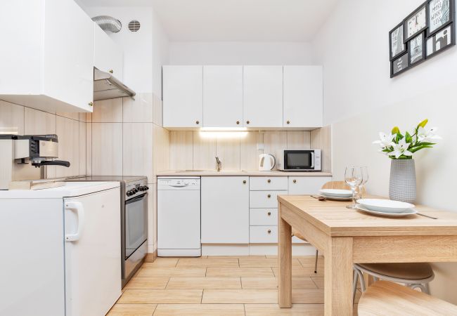 kitchen, kitchenette, electric hob, oven, kettle, fridge, dishwasher, microwave, coffee maker, toaster, oven, cupboards, apartment, interior, rent