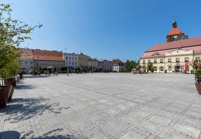 apartment, rent, outside, building, Darłowo, Kościuszki Square, market, holiday