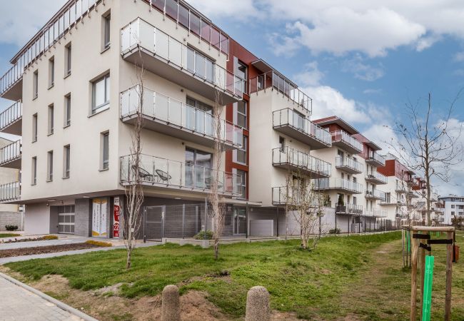 apartment, rent, outside, building, Rybacka 11, Kolobrzeg, Osiedle Bursztynowe II, vacation